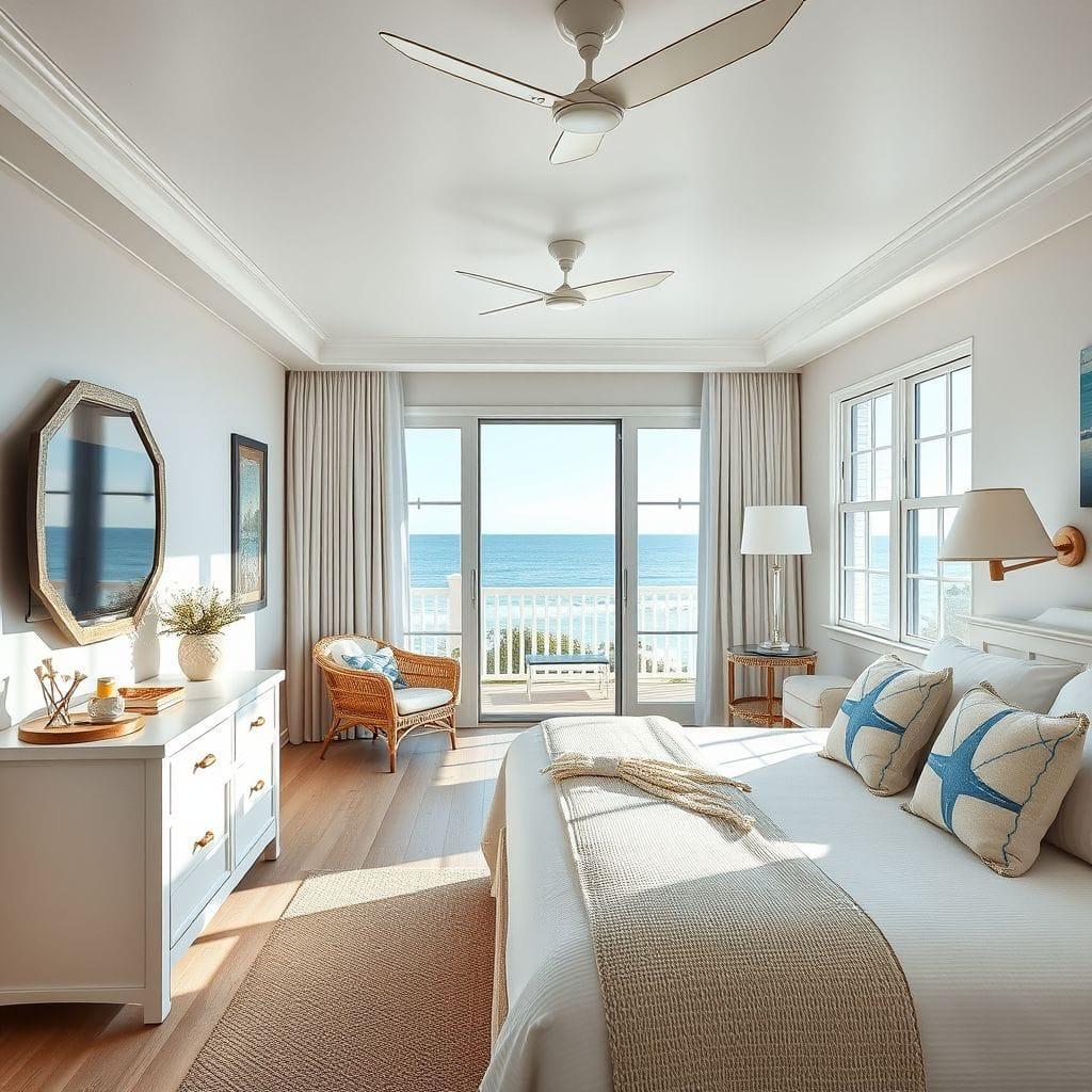 Coastal hotel room - AI Generated