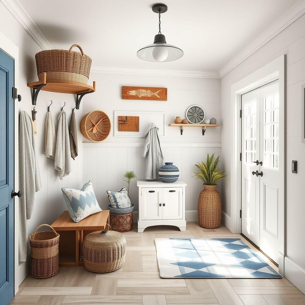 Coastal mudroom - AI Generated