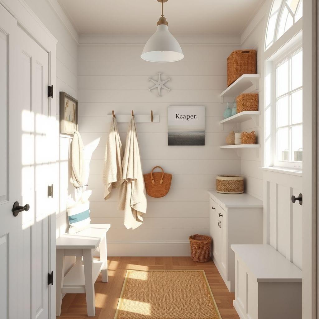 Coastal mudroom - AI Generated