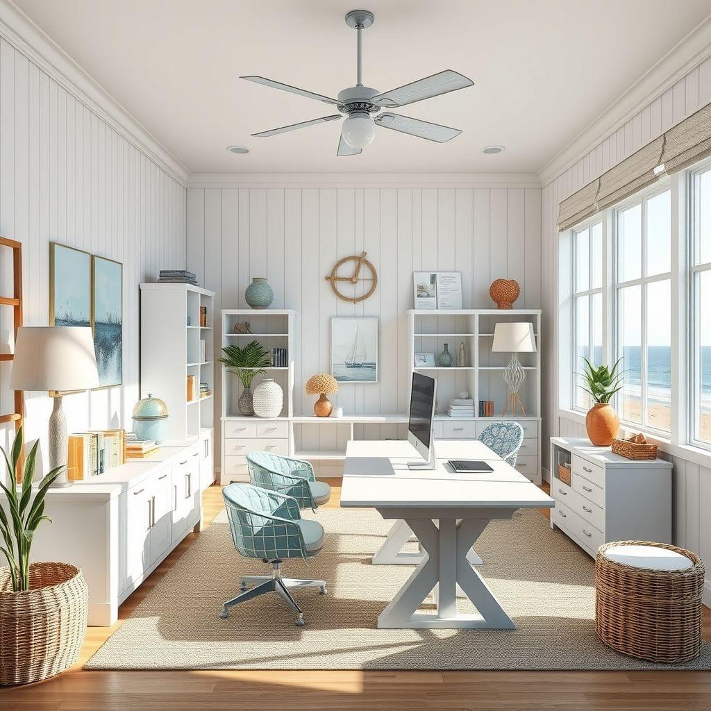 Coastal office - AI Generated