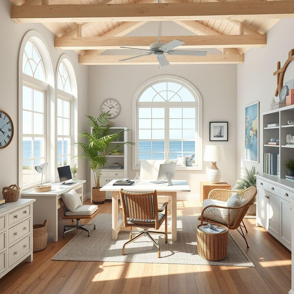 Coastal office - AI Generated