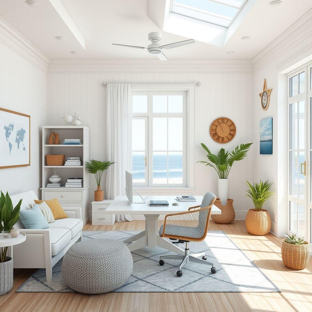 Coastal office - AI Generated