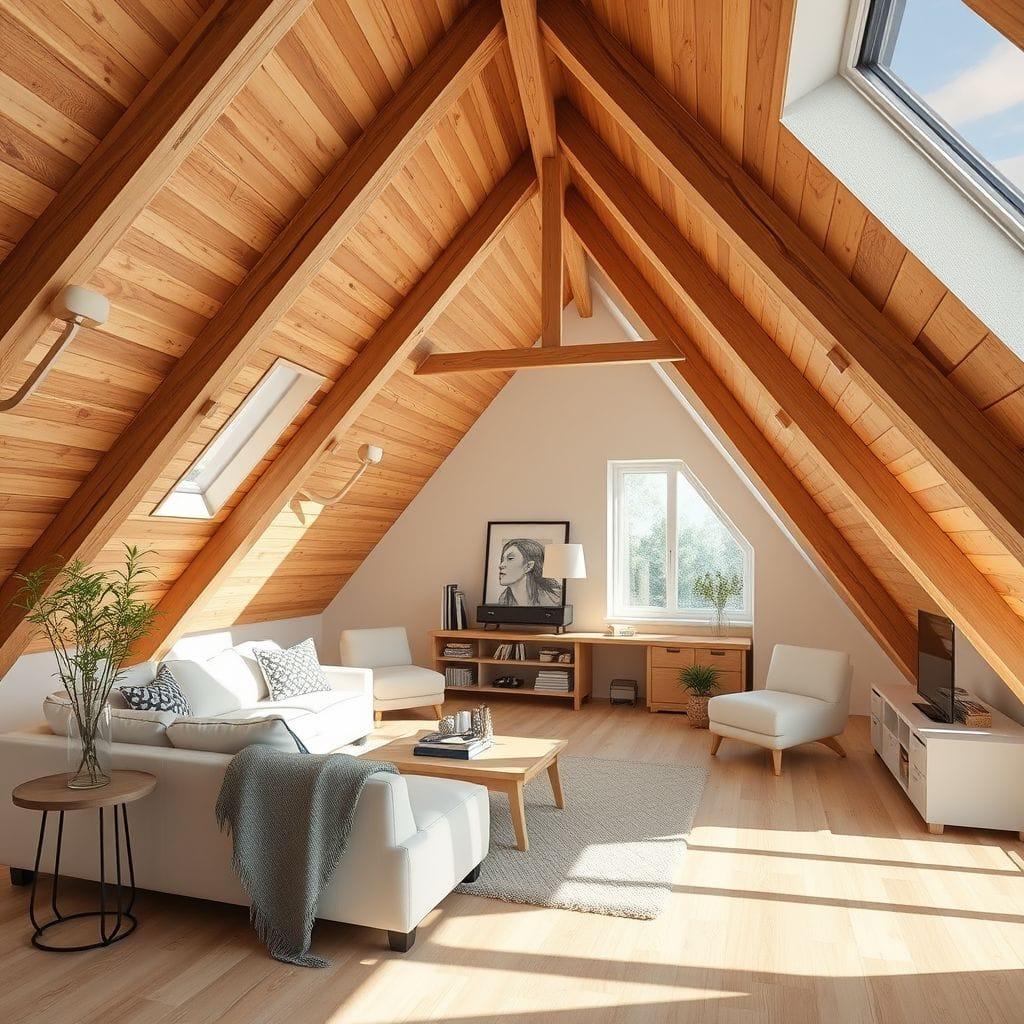 Contemporary attic - AI Generated