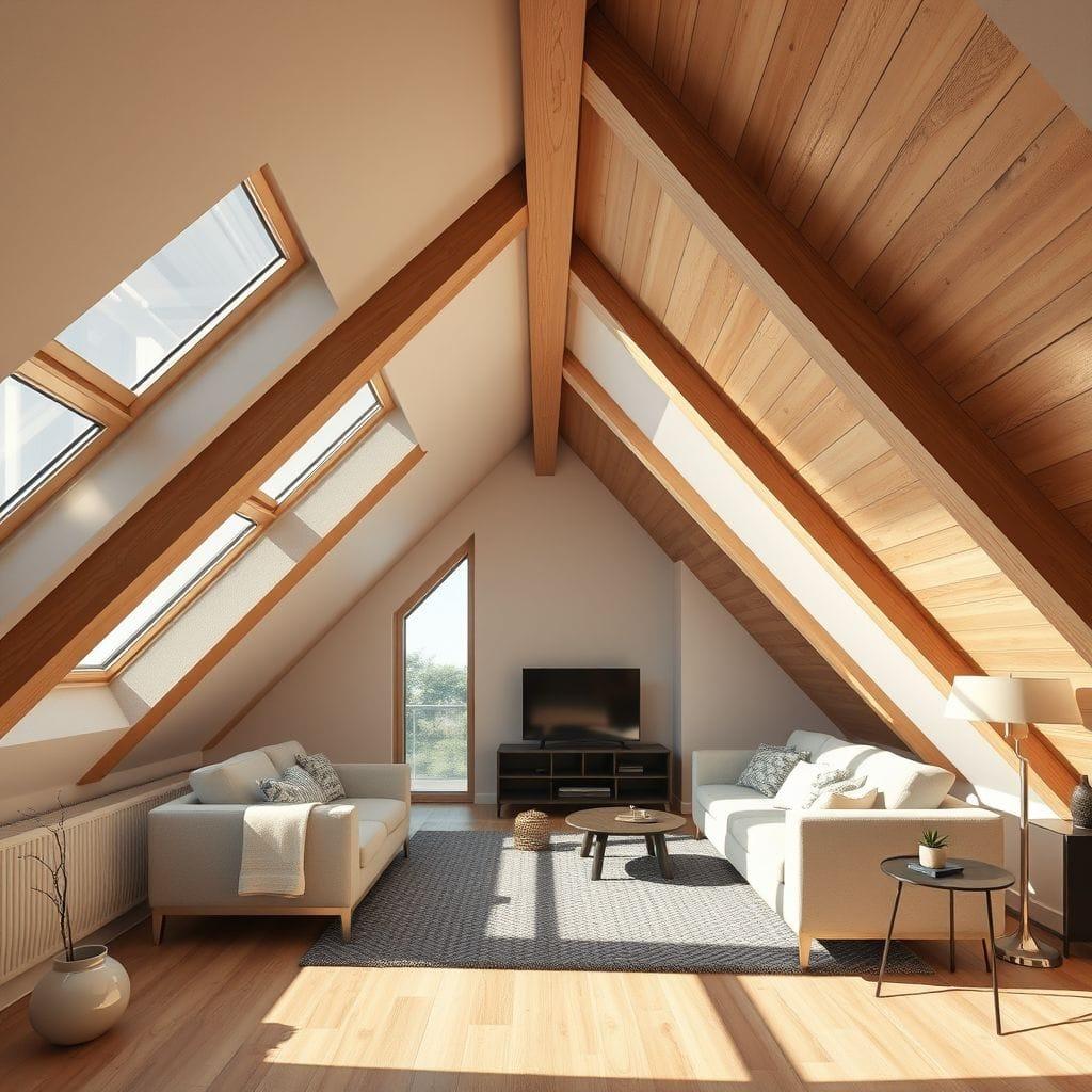 Contemporary attic - AI Generated