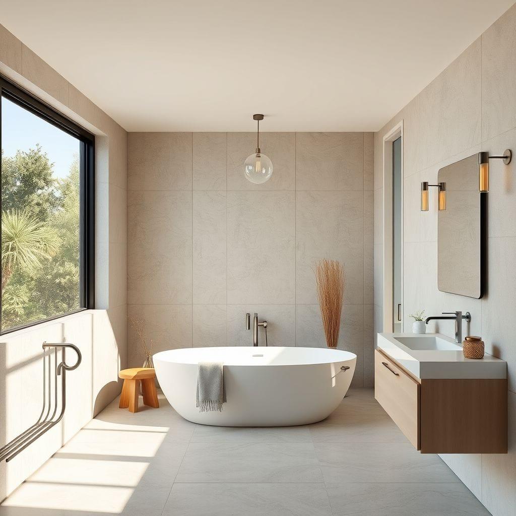 Contemporary bathroom - AI Generated