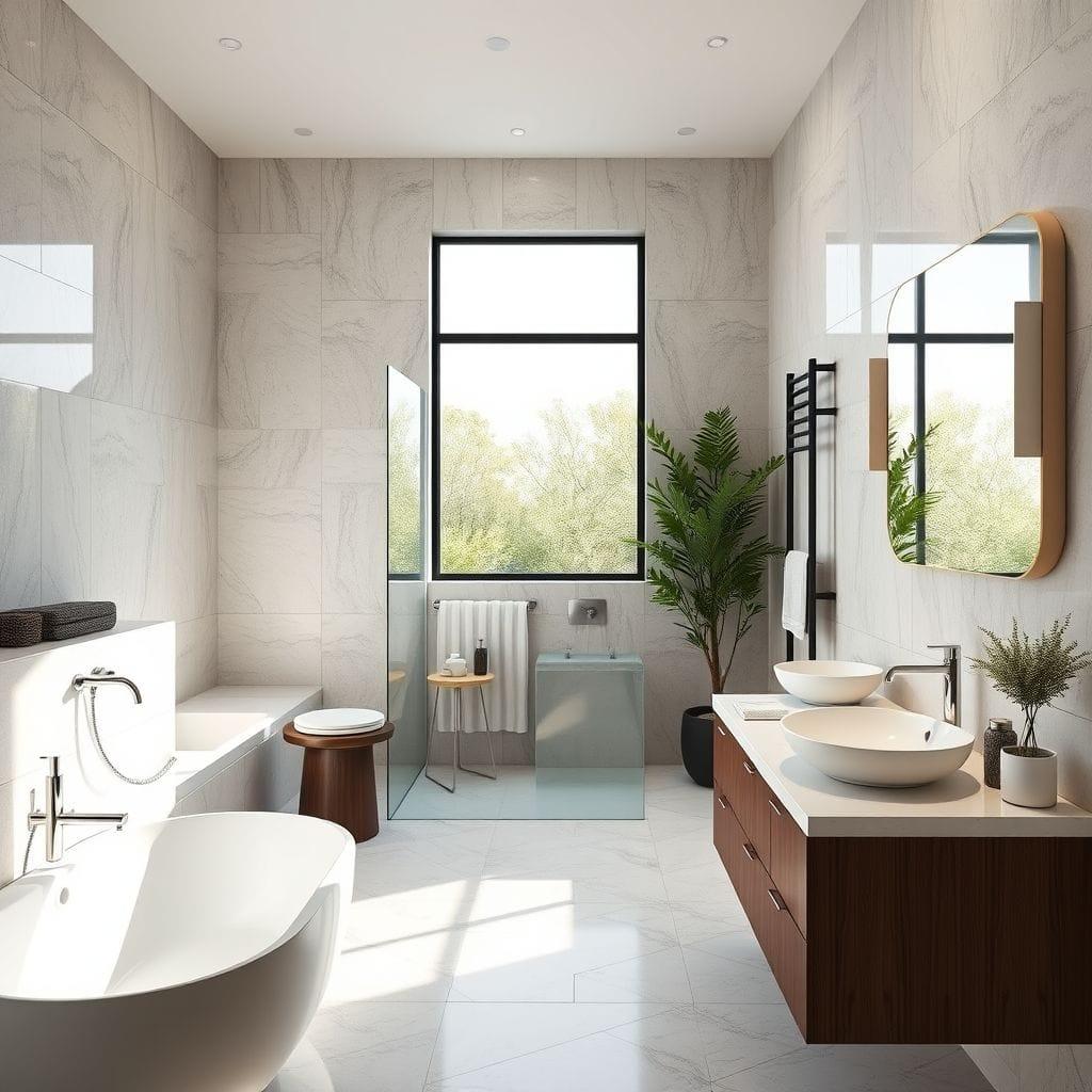 Contemporary bathroom - AI Generated