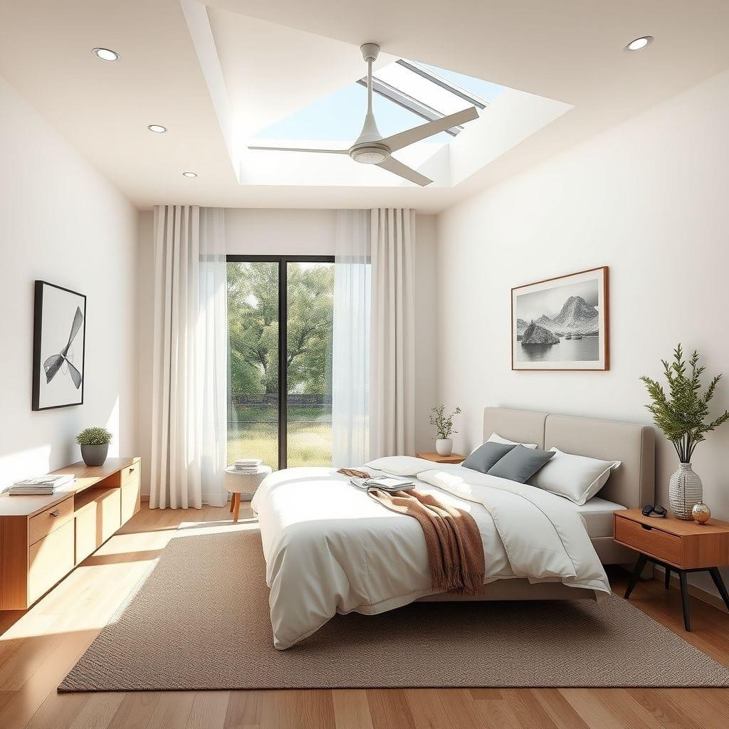 Contemporary bedroom - AI Generated