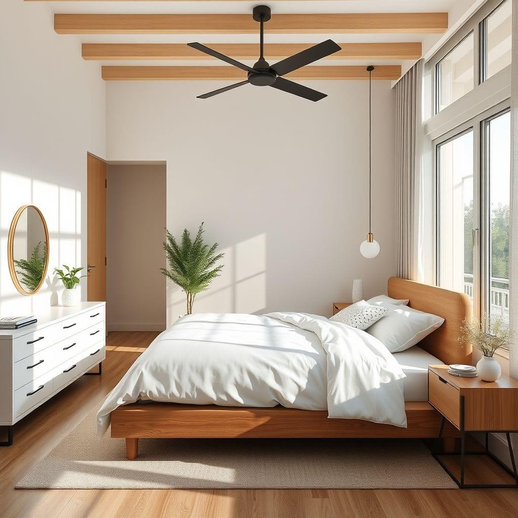 Contemporary bedroom - AI Generated