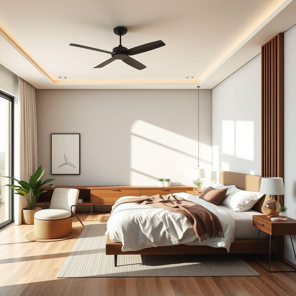 Contemporary bedroom - AI Generated
