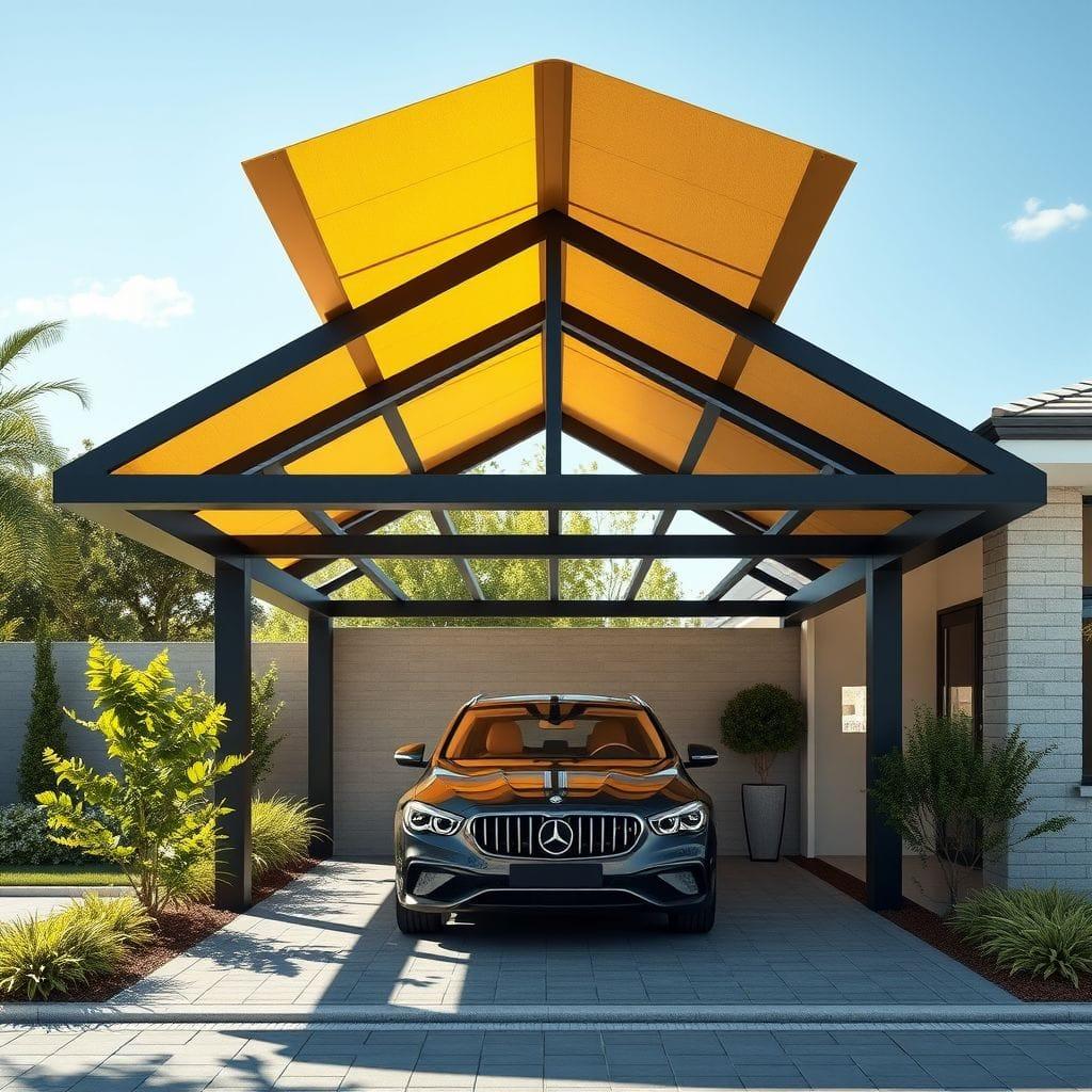 Contemporary carport - AI Generated