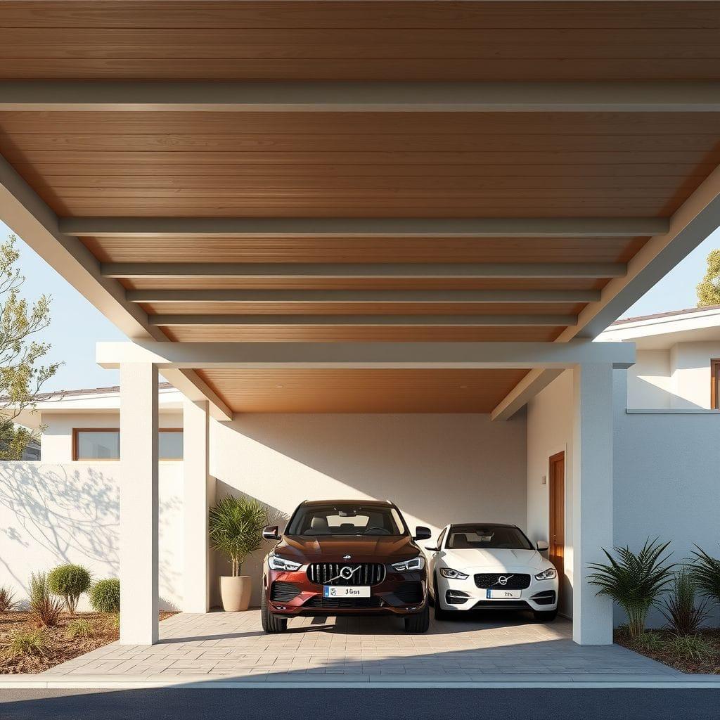 Contemporary carport - AI Generated