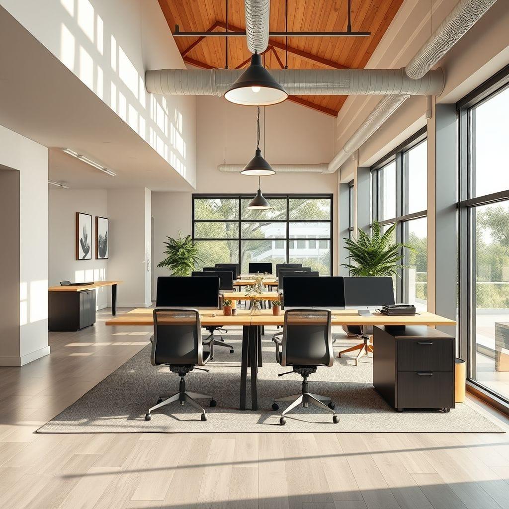 Contemporary coworking space - AI Generated