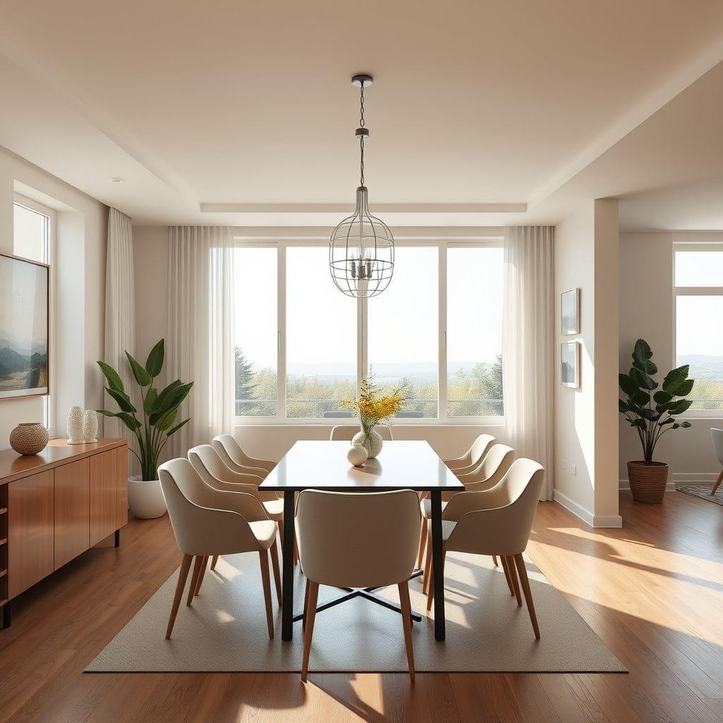 Contemporary dining room - AI Generated
