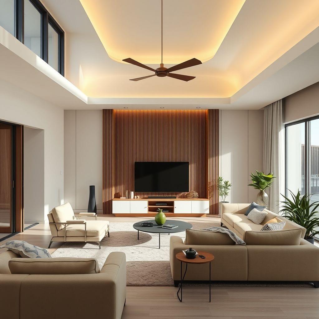 Contemporary entertainment room - AI Generated