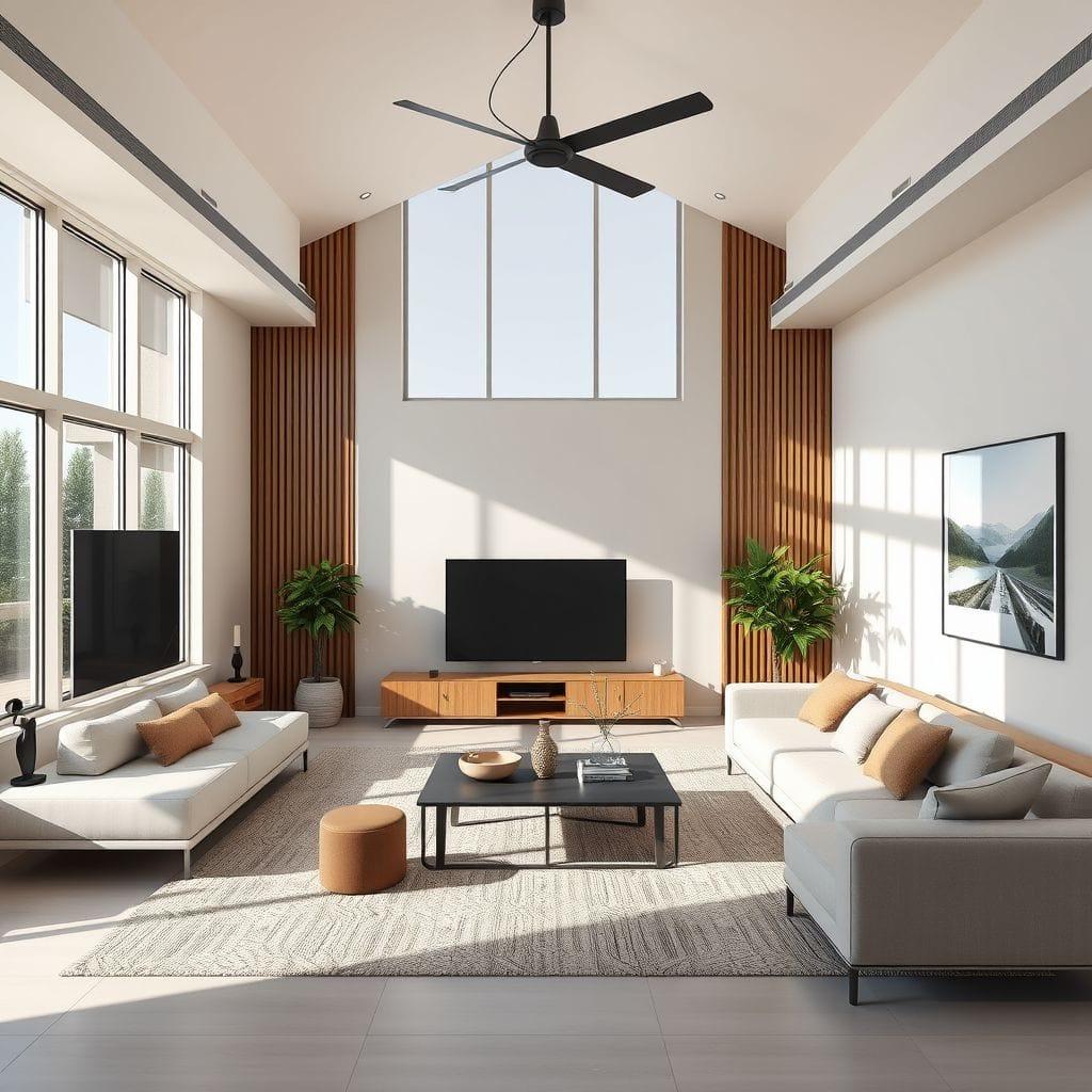 Contemporary entertainment room - AI Generated