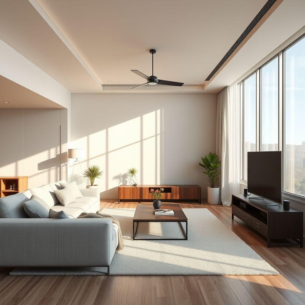 Contemporary entertainment room - AI Generated