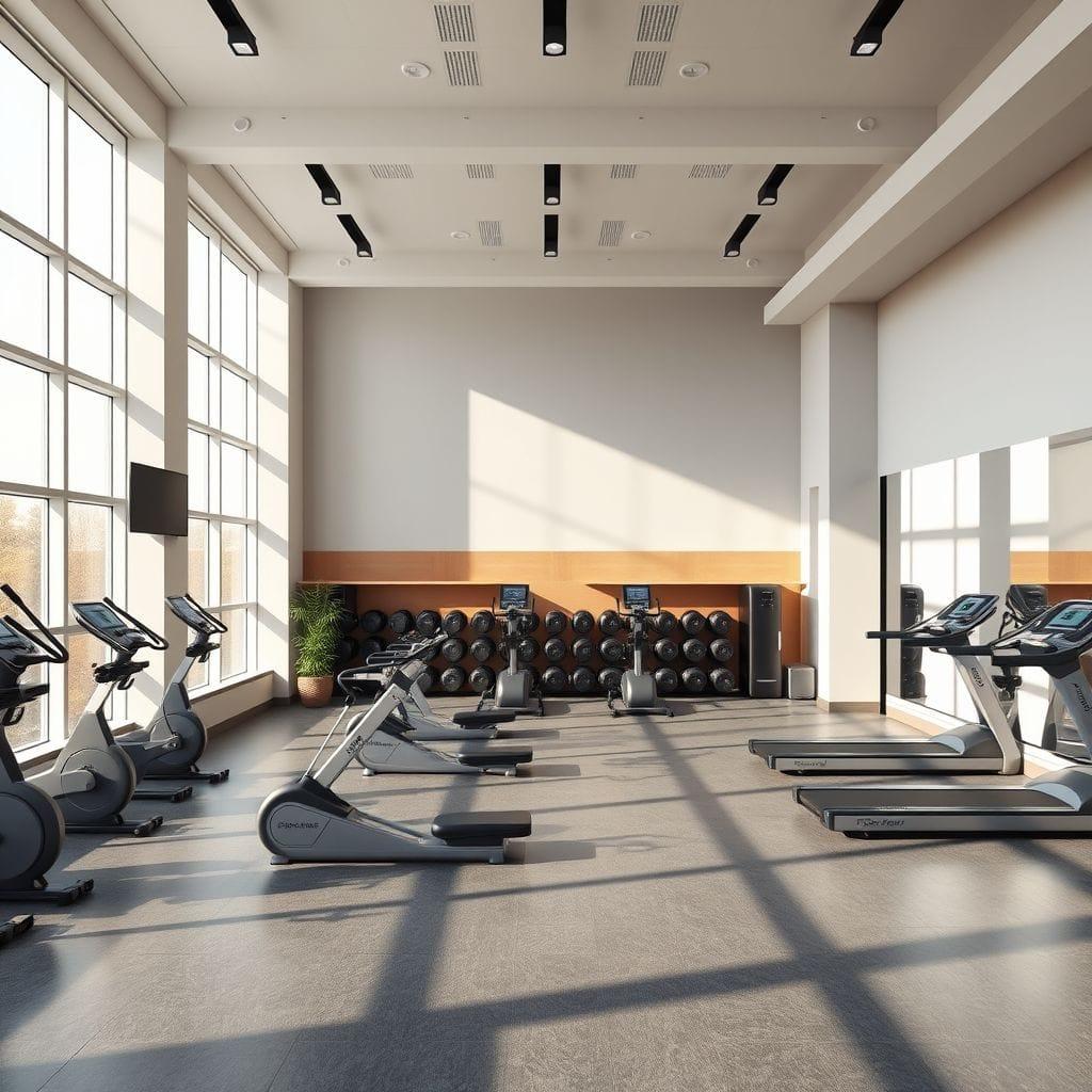 Contemporary gym - AI Generated