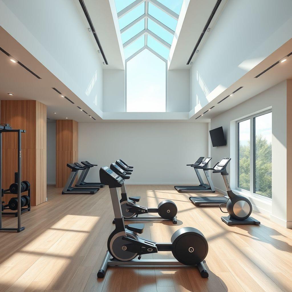 Contemporary gym - AI Generated