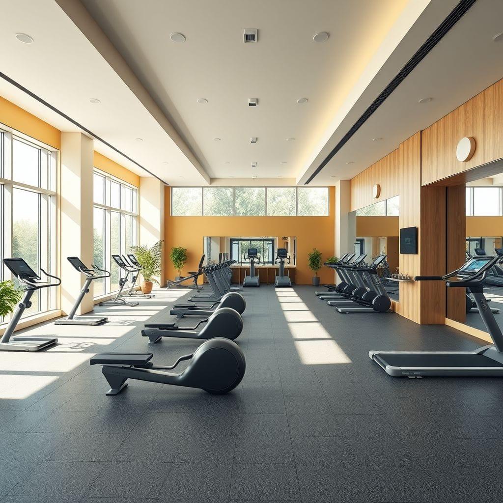 Contemporary gym - AI Generated