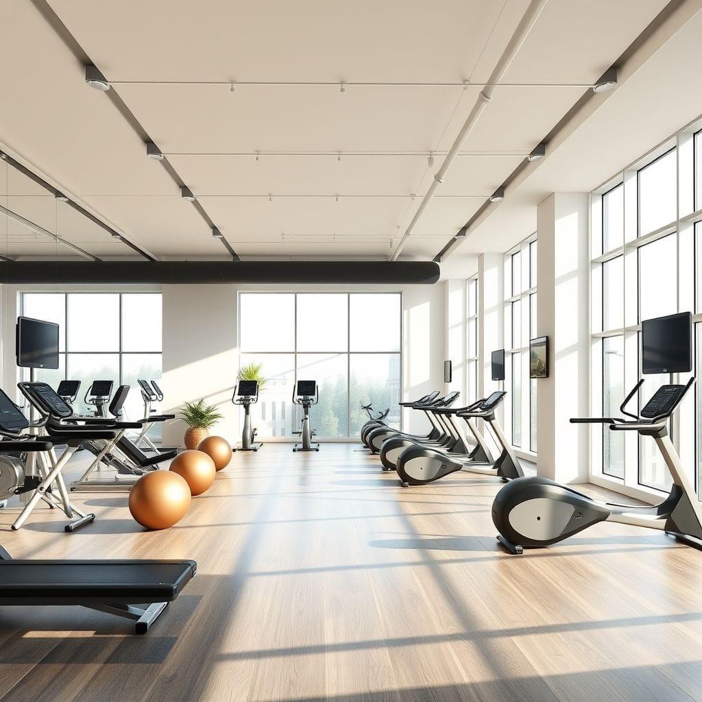 Contemporary gym - AI Generated