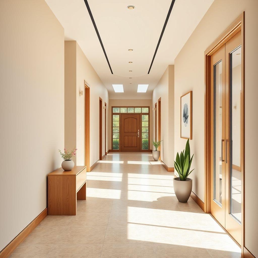 Contemporary hallway - AI Generated