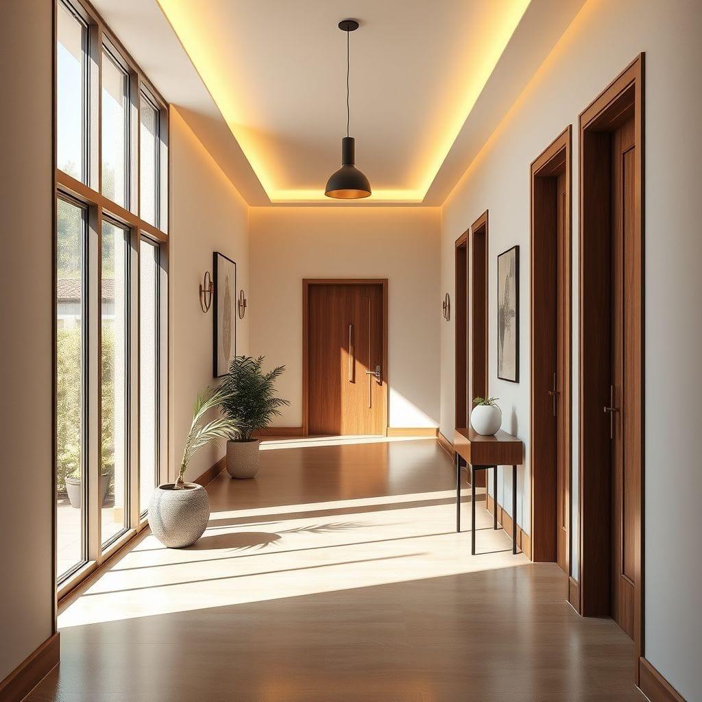 Contemporary hallway - AI Generated