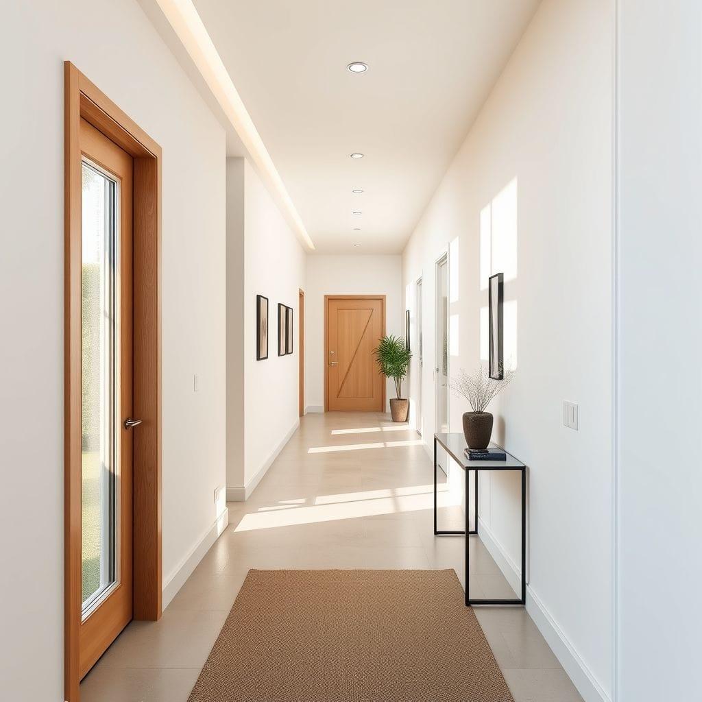 Contemporary hallway - AI Generated
