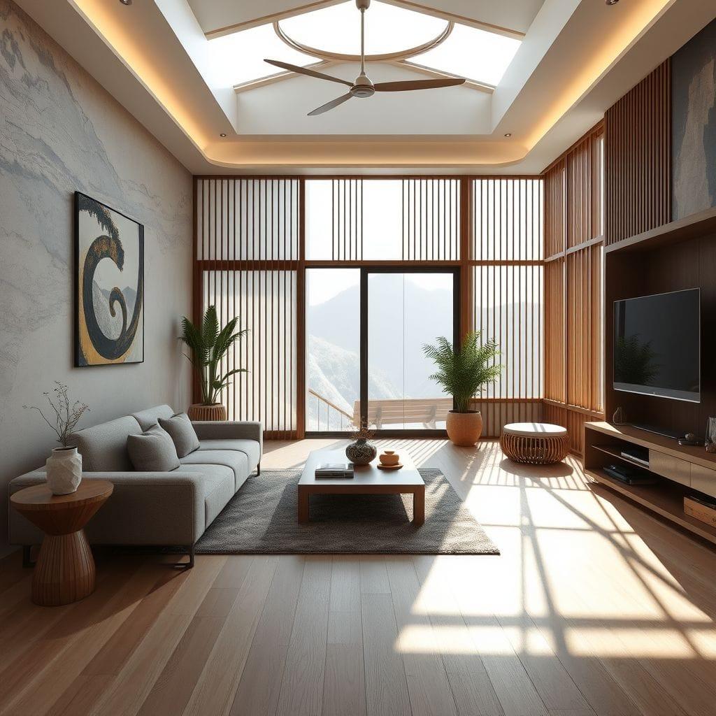Contemporary onsen - AI Generated