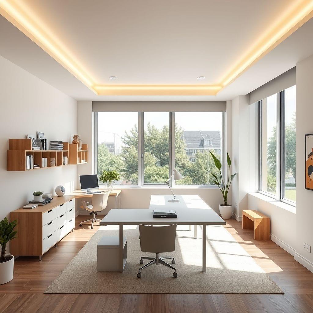 Contemporary study room - AI Generated