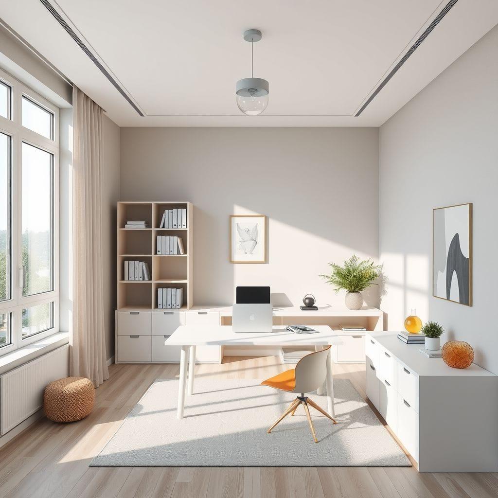 Contemporary study room - AI Generated