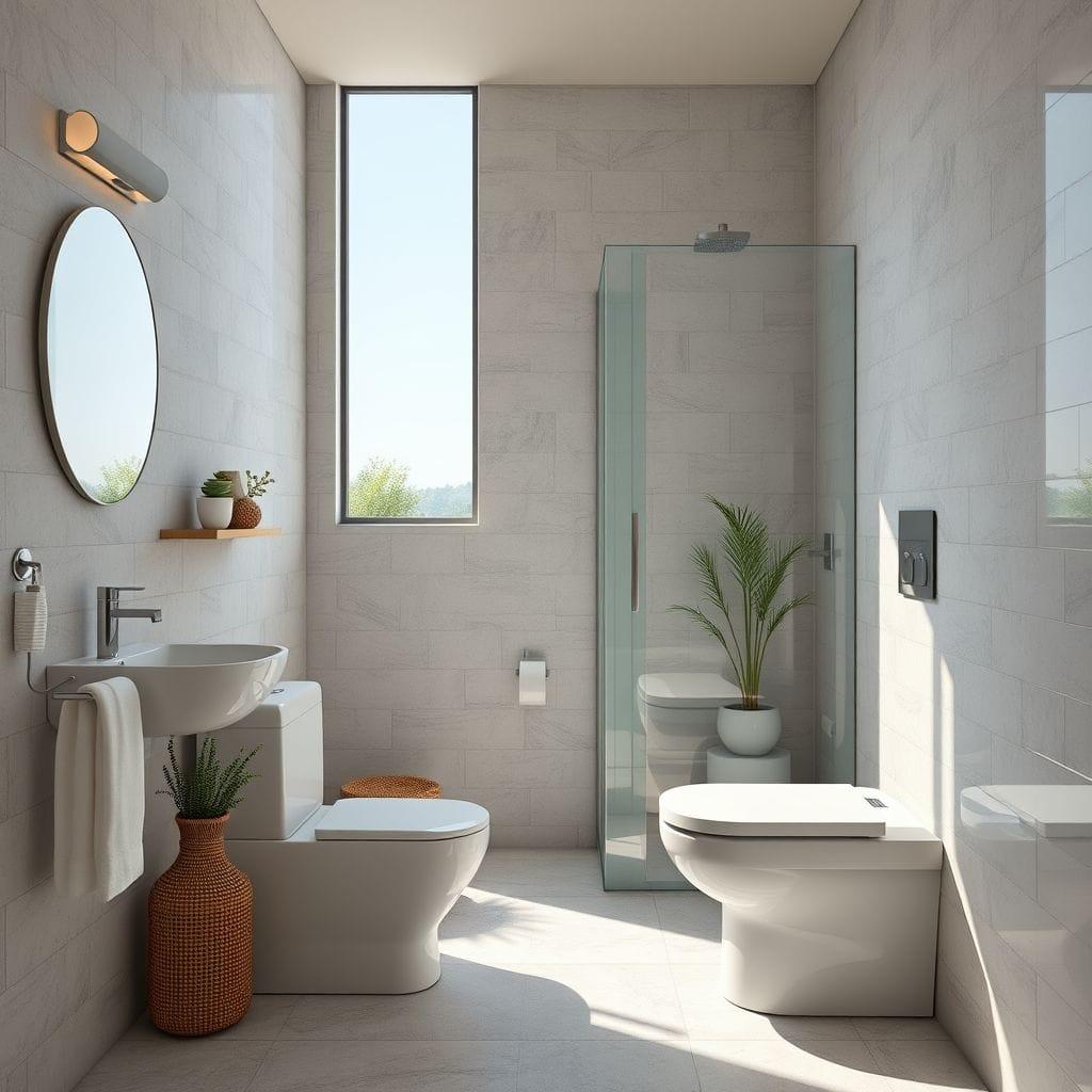 Contemporary toilet - AI Generated