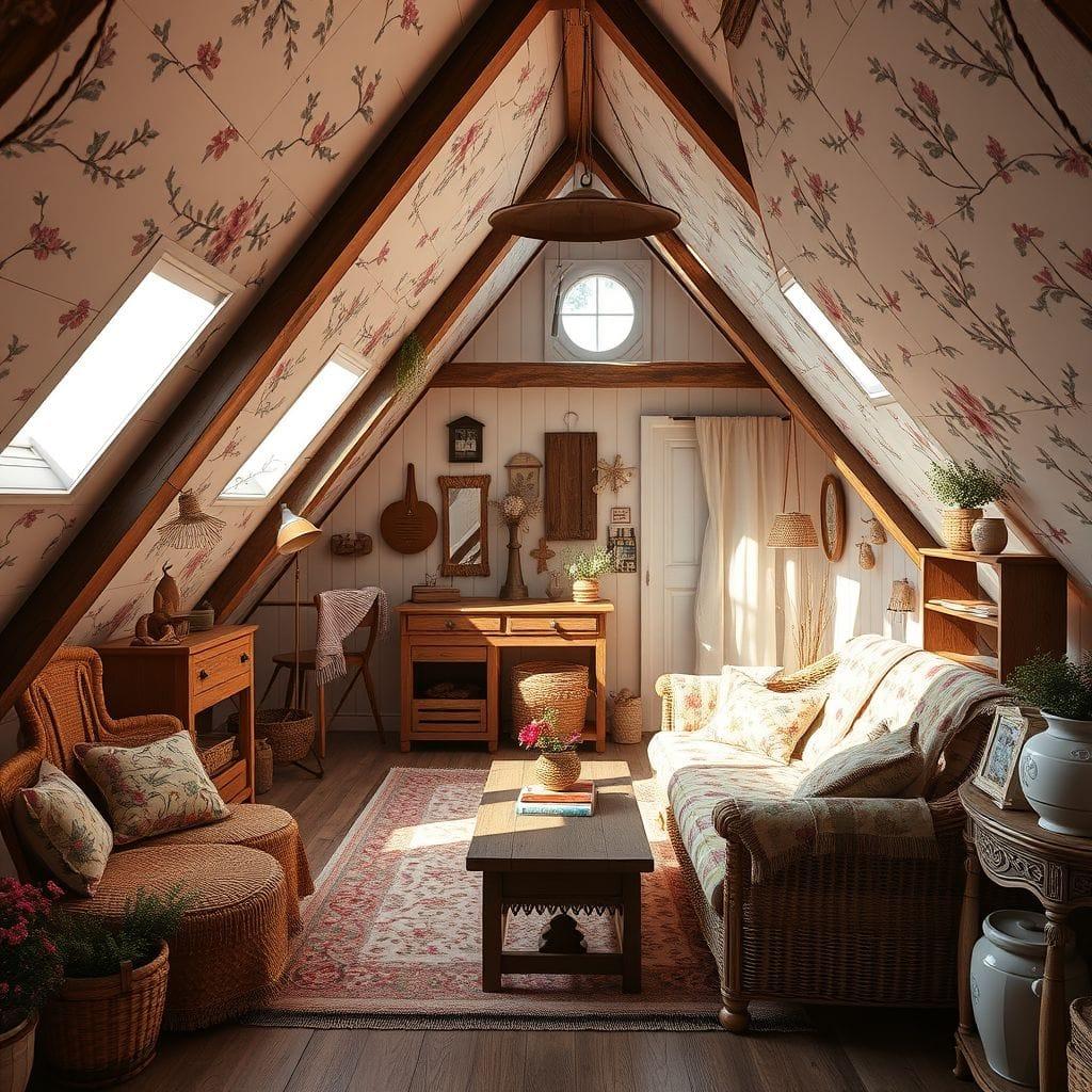 Cottagecore attic - AI Generated