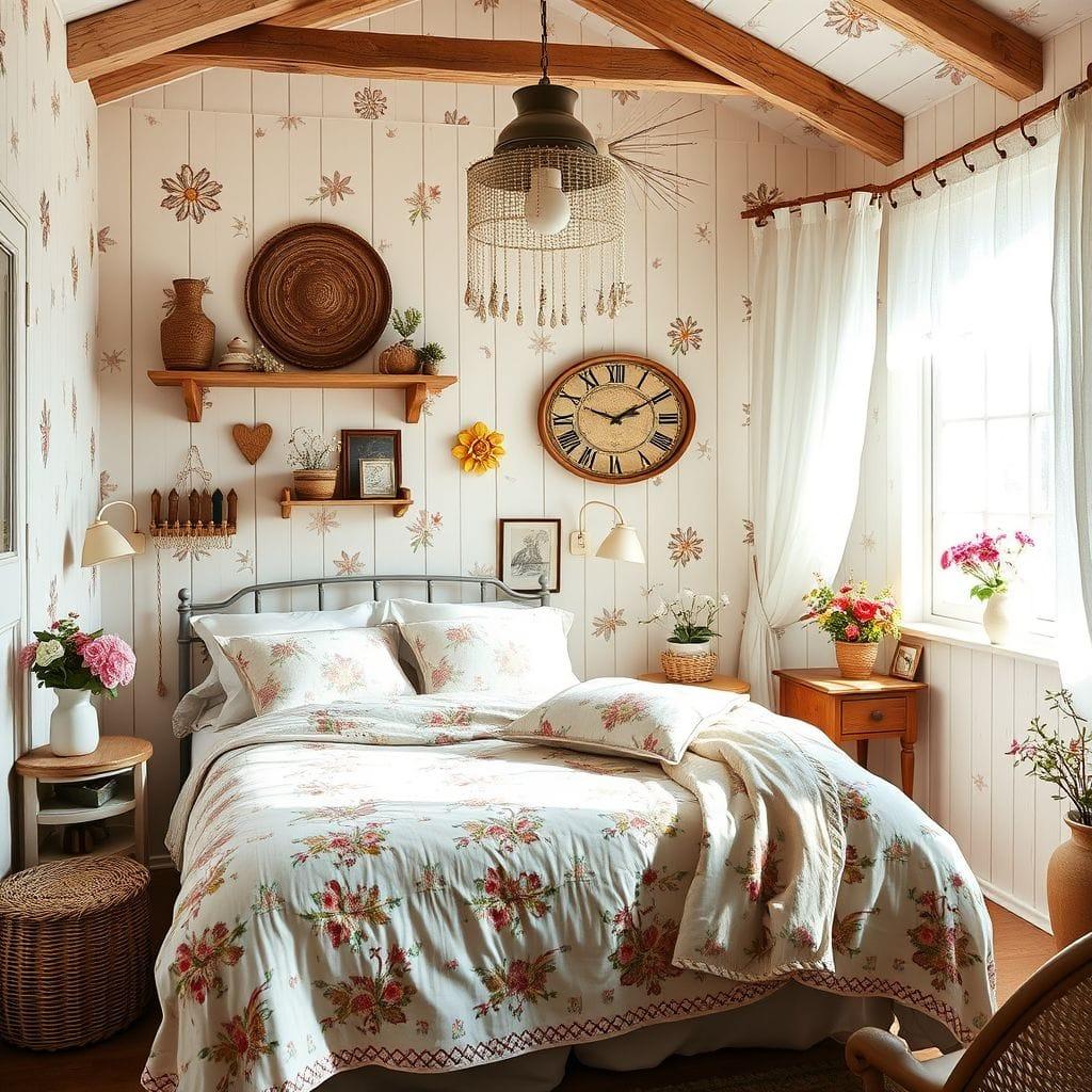 Cottagecore bedroom - AI Generated