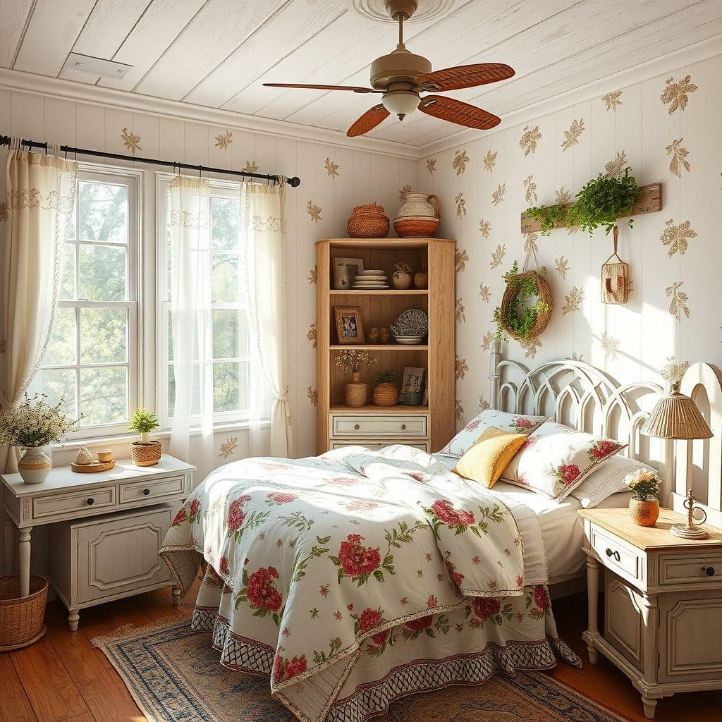 Cottagecore bedroom - AI Generated