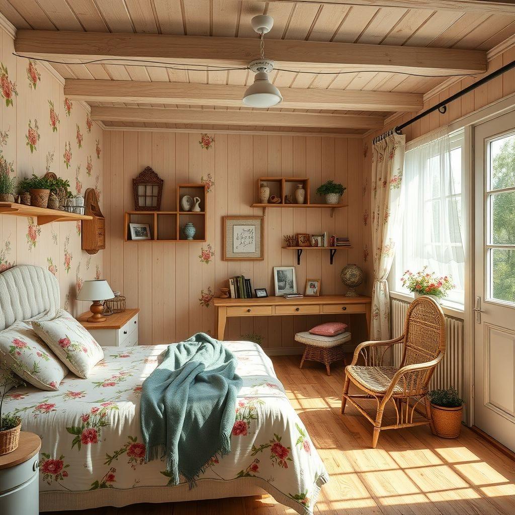 Cottagecore bedroom - AI Generated