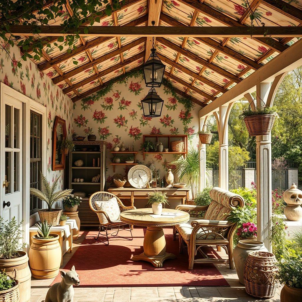 Cottagecore carport - AI Generated