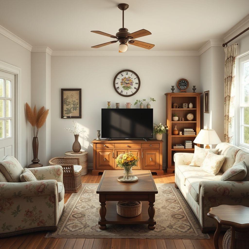 Cottagecore entertainment room - AI Generated