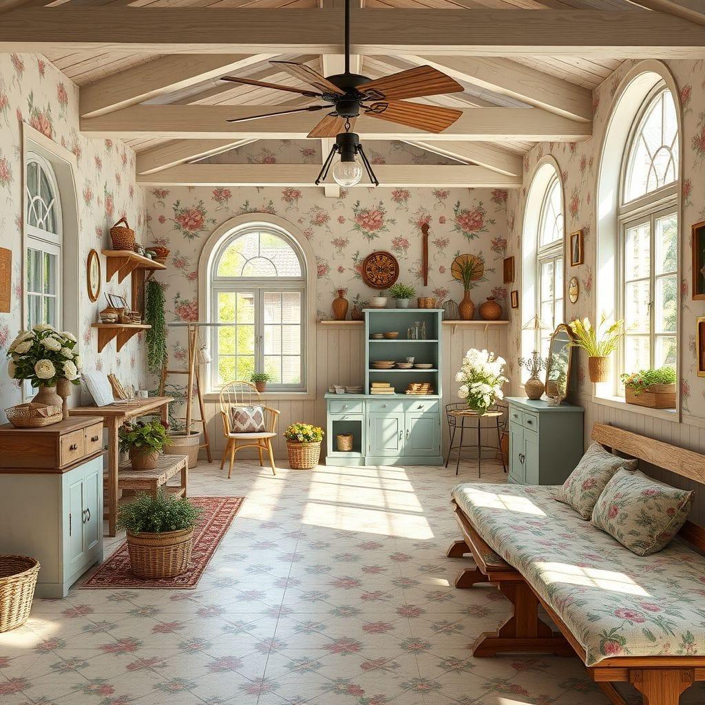 Cottagecore gym - AI Generated