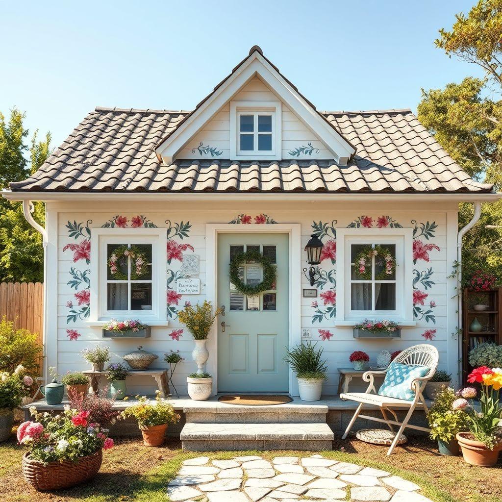 Cottagecore house exterior - AI Generated