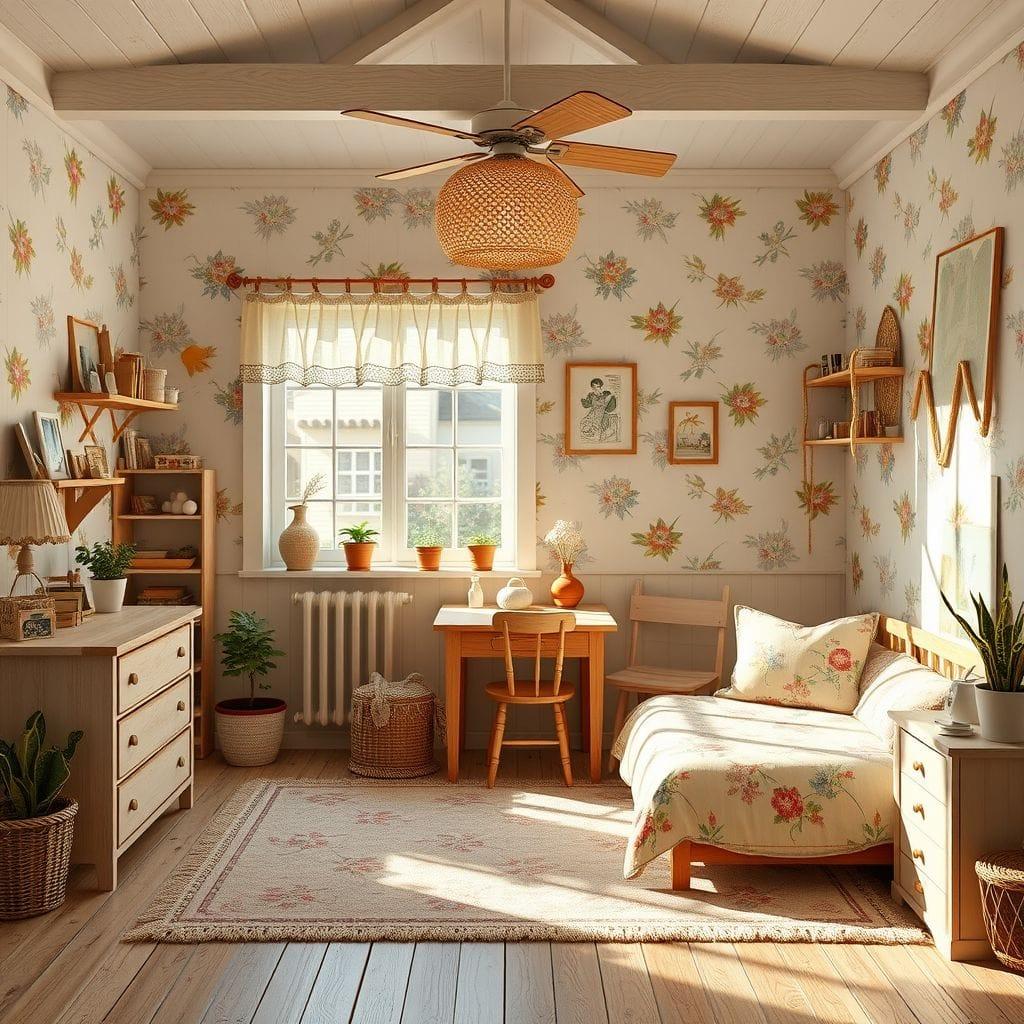 Cottagecore kids room - AI Generated