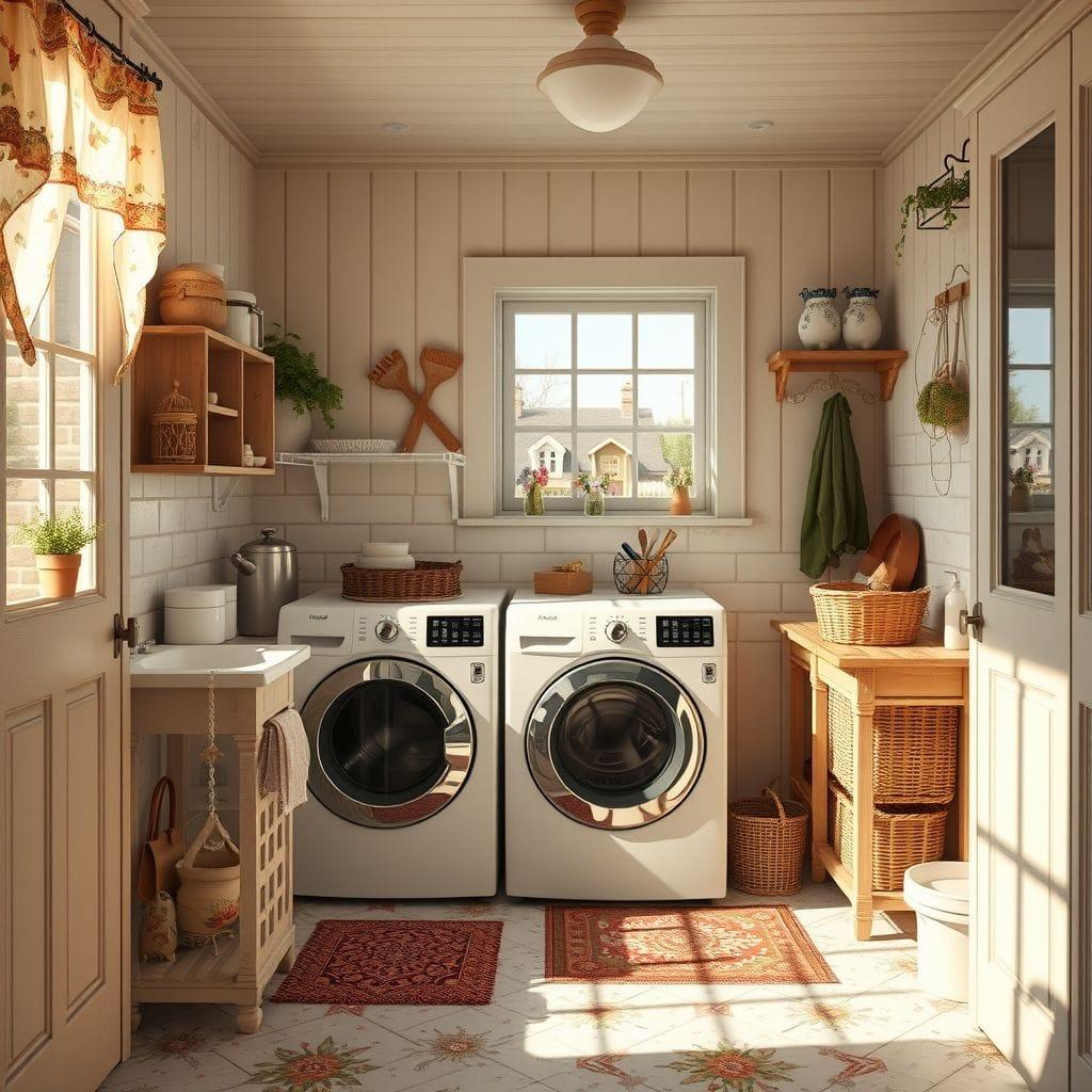 Cottagecore laundry room - AI Generated