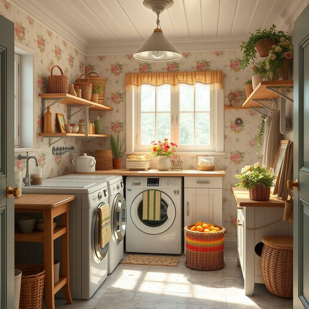 Cottagecore laundry room - AI Generated