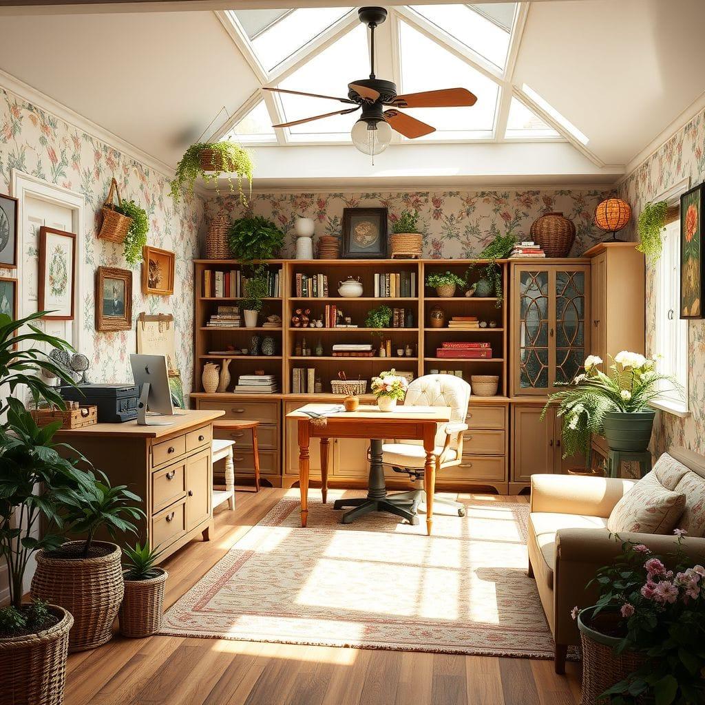 Cottagecore office - AI Generated