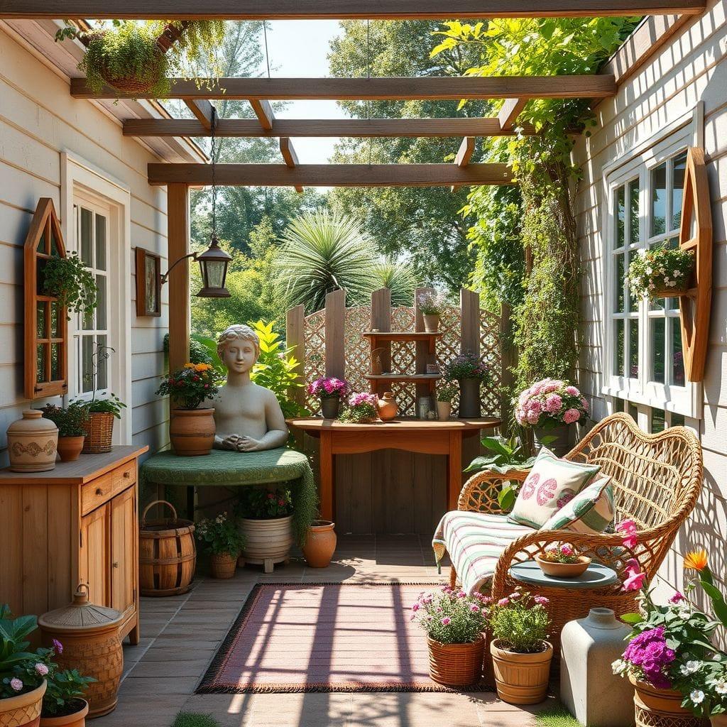 Cottagecore outdoor garden - AI Generated