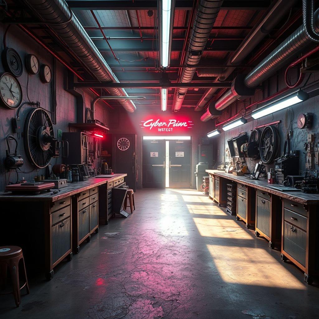 Cyberpunk workshop - AI Generated