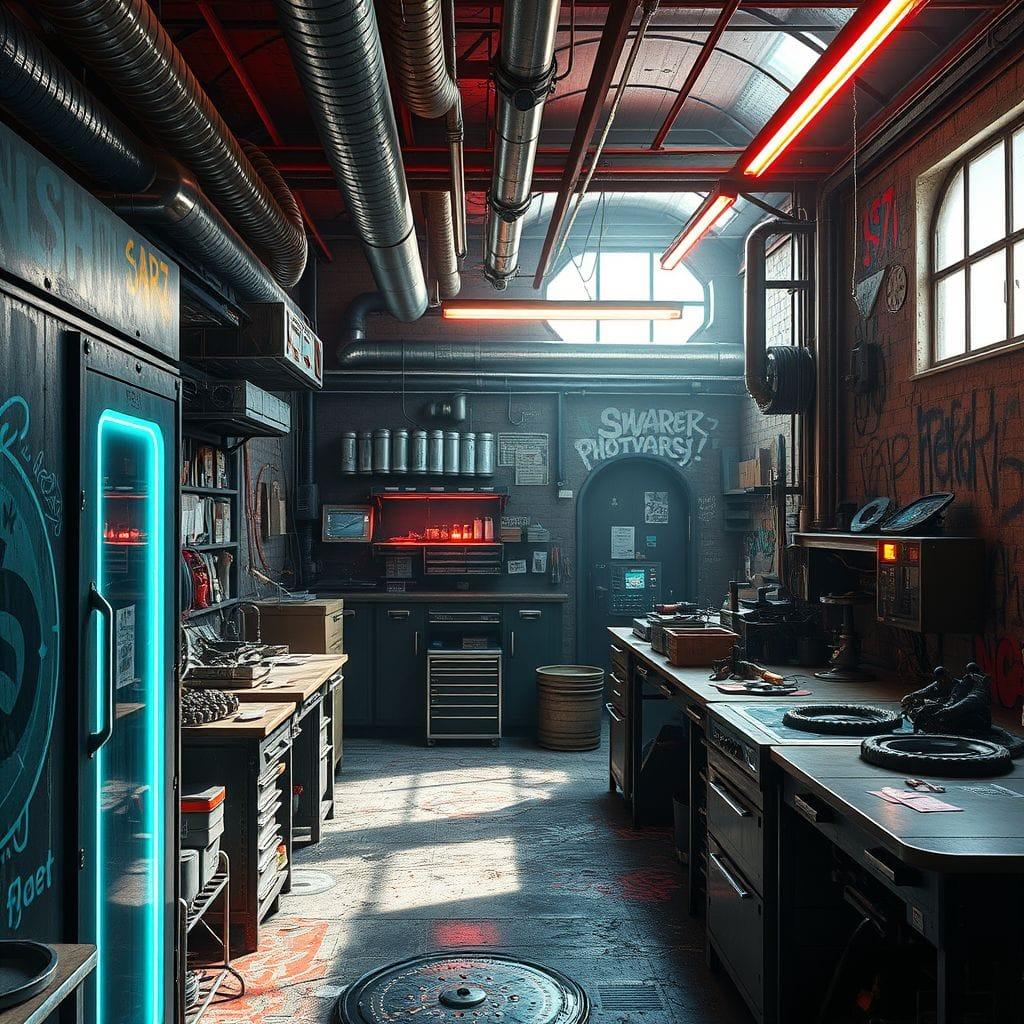 Cyberpunk workshop - AI Generated