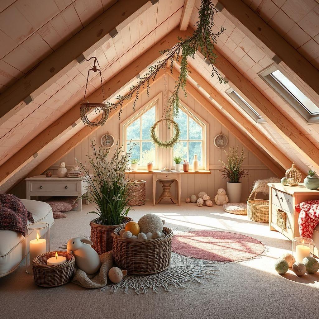 Easter attic - AI Generated