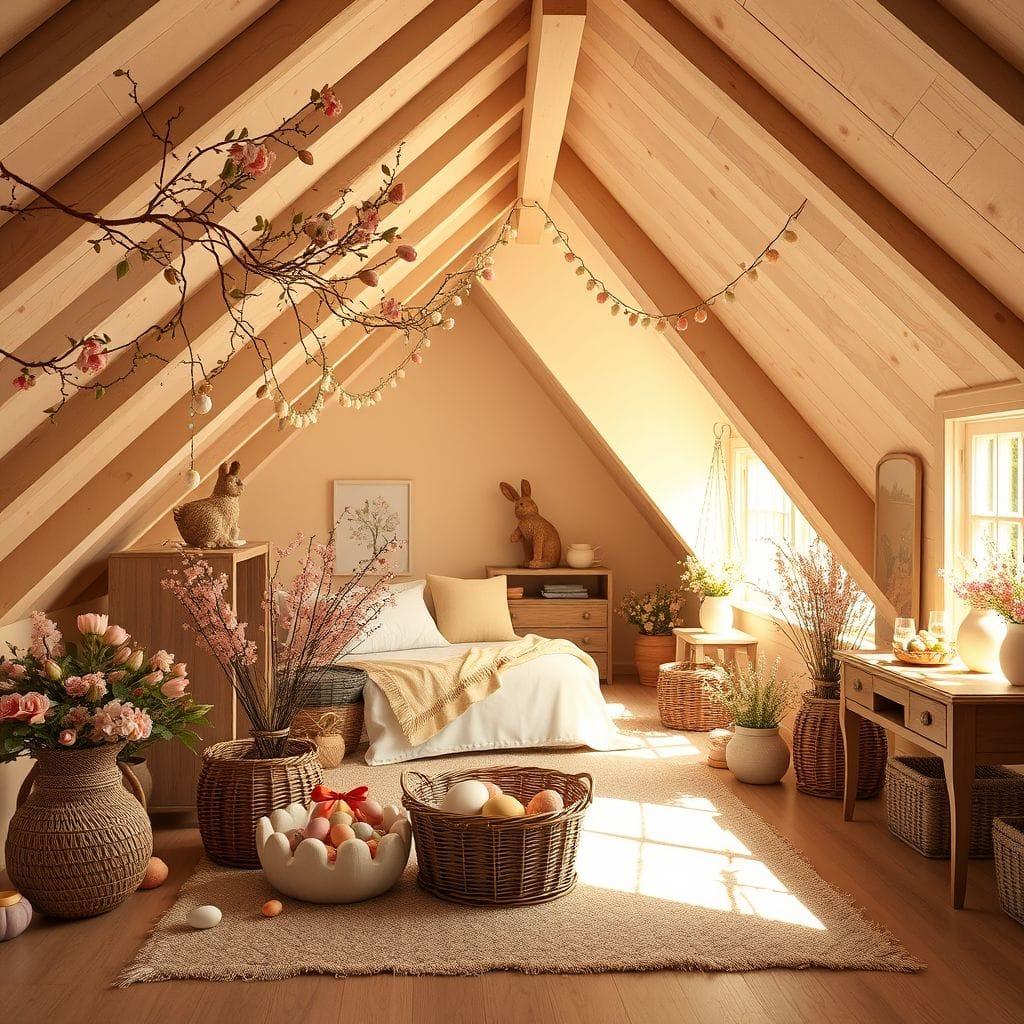 Easter attic - AI Generated