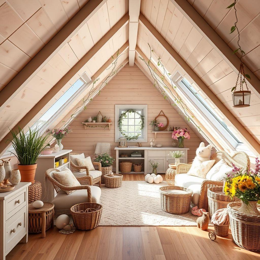 Easter attic - AI Generated