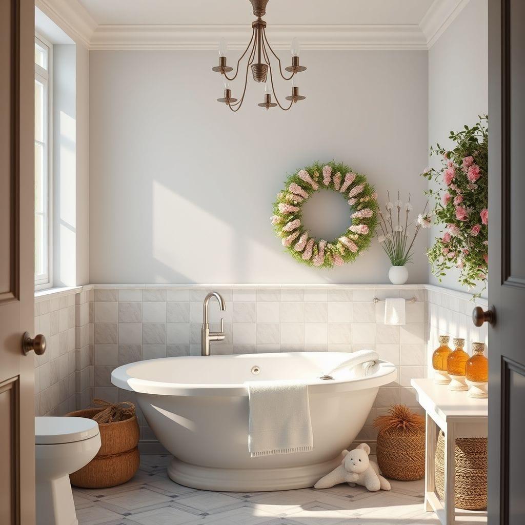 Easter bathroom - AI Generated